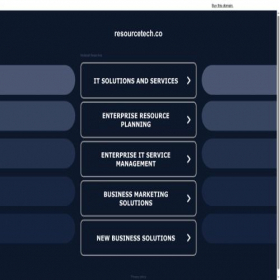 Скриншот главной страницы сайта resourcetech.co
