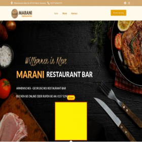 Скриншот главной страницы сайта restaurantmarani.de