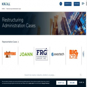 Скриншот главной страницы сайта restructuring.ra.kroll.com