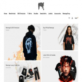 Скриншот главной страницы сайта revengeofficialshop.com