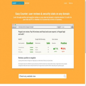 Скриншот главной страницы сайта review.easycounter.com