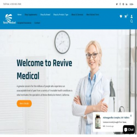 Скриншот главной страницы сайта revivemedicalhealth.com