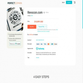 Скриншот главной страницы сайта revocon.com