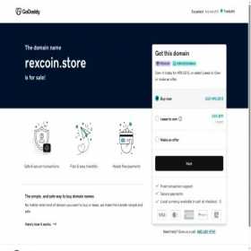 Скриншот главной страницы сайта rexcoin.store