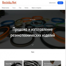 Скриншот главной страницы сайта rezinka.net
