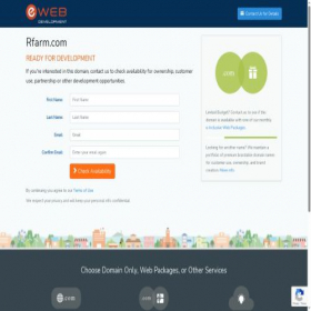Скриншот главной страницы сайта rfarm.com