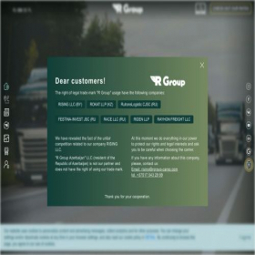 Скриншот главной страницы сайта rgroup-cargo.ru