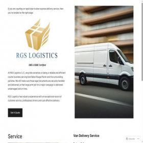 Скриншот главной страницы сайта rgs-logistics.com