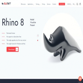 Скриншот главной страницы сайта rhino3d.online