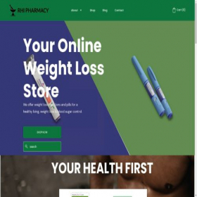 Скриншот главной страницы сайта rhipharma.com