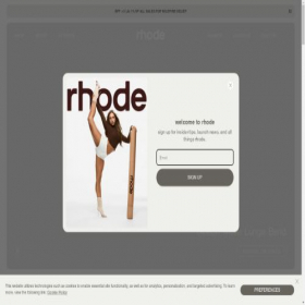 Скриншот главной страницы сайта rhodeskin.com