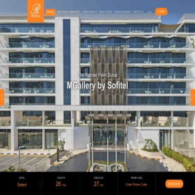 Скриншот главной страницы сайта rhotels.ae