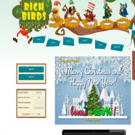 Скриншот главной страницы сайта rich-bird.net