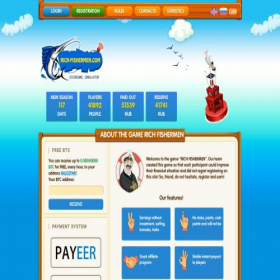 Скриншот главной страницы сайта rich-fishermen.com