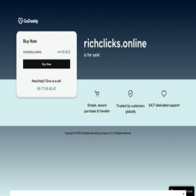 Скриншот главной страницы сайта richclicks.online