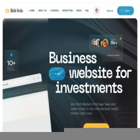 Скриншот главной страницы сайта richmedia.pro