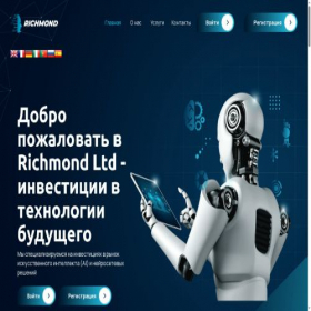 Скриншот главной страницы сайта richmond-ltd.com