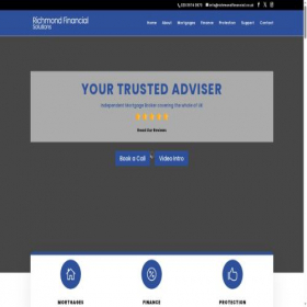 Скриншот главной страницы сайта richmondfinancial.co.uk