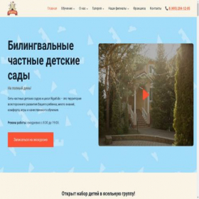 Скриншот главной страницы сайта rigakids.ru