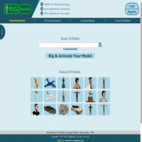 Скриншот главной страницы сайта rigmodels.com