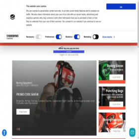 Скриншот главной страницы сайта ringside.com