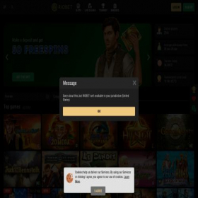 Скриншот главной страницы сайта riobet195.com
