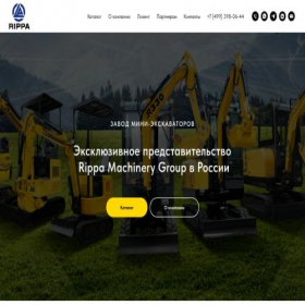 Скриншот главной страницы сайта rippa.group