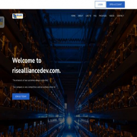 Скриншот главной страницы сайта risealliancedev.com