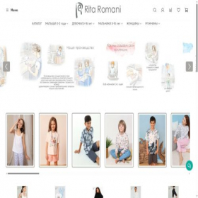 Скриншот главной страницы сайта ritta-romani.com