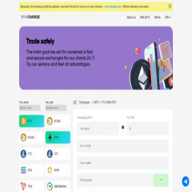 Скриншот главной страницы сайта riva-change.com