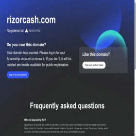 Скриншот главной страницы сайта rizorcash.com