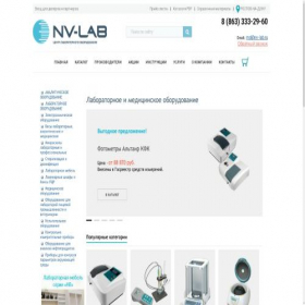 Скриншот главной страницы сайта rnd.nv-lab.ru