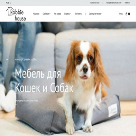 Скриншот главной страницы сайта robbiehause.com