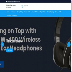 Скриншот главной страницы сайта robertoelectronic.com