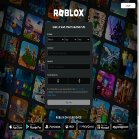 Скриншот главной страницы сайта roblox.com