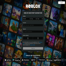 Скриншот главной страницы сайта roblox.com.lk