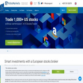 Скриншот главной страницы сайта robomarkets.com
