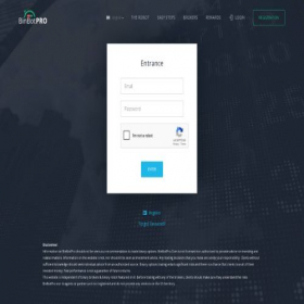 Скриншот главной страницы сайта robot.binbotpro.com