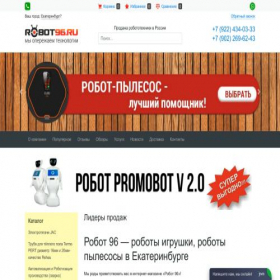 Скриншот главной страницы сайта robot96.ru