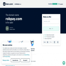Скриншот главной страницы сайта robpay.com