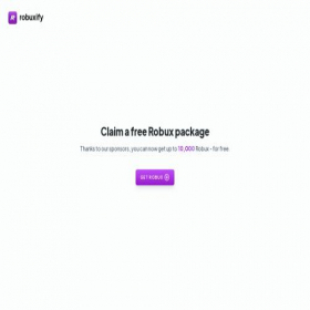 Скриншот главной страницы сайта robuxify.me