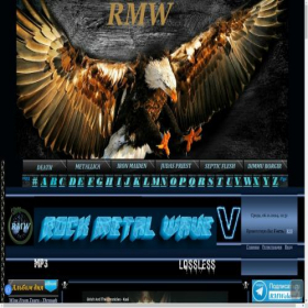Скриншот главной страницы сайта rock-metal-wave.ru