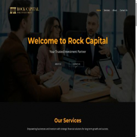 Скриншот главной страницы сайта rockcapital.io