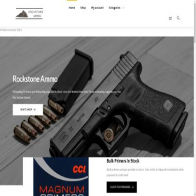 Скриншот главной страницы сайта rockstoneammo.store