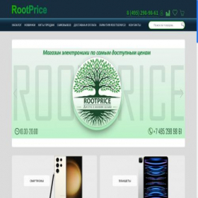 Скриншот главной страницы сайта rootprice.ru
