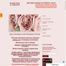 Скриншот главной страницы сайта rose76.ru