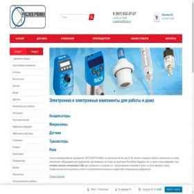 Скриншот главной страницы сайта roselectronika.ru