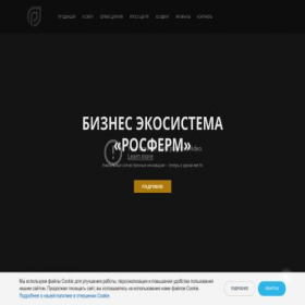 Скриншот главной страницы сайта rosferm.ru
