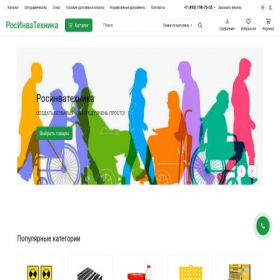 Скриншот главной страницы сайта rosinvatehnika.ru