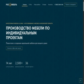 Скриншот главной страницы сайта rosmebeli.ru